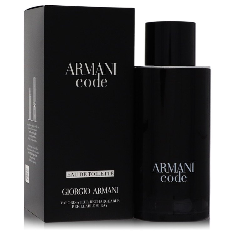Armani Code by Giorgio Armani Eau De Toilette Spray Refillable 4.2 oz Armani Code by Giorgio Armani Eau De Toilette Spray Refillable 4.2 oz